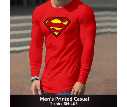 Mens Printed Casual T-shirt SM-105
